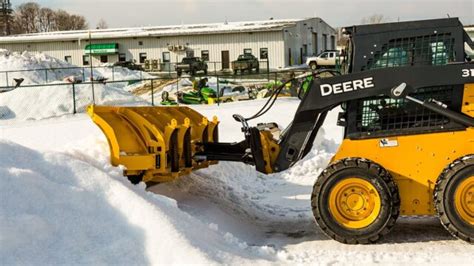 plowing with skid steer|60 skid steer snow plow.